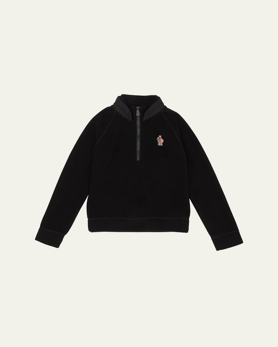Kid's Embroidered Logo-Print Sweatshirt, Size 8-14