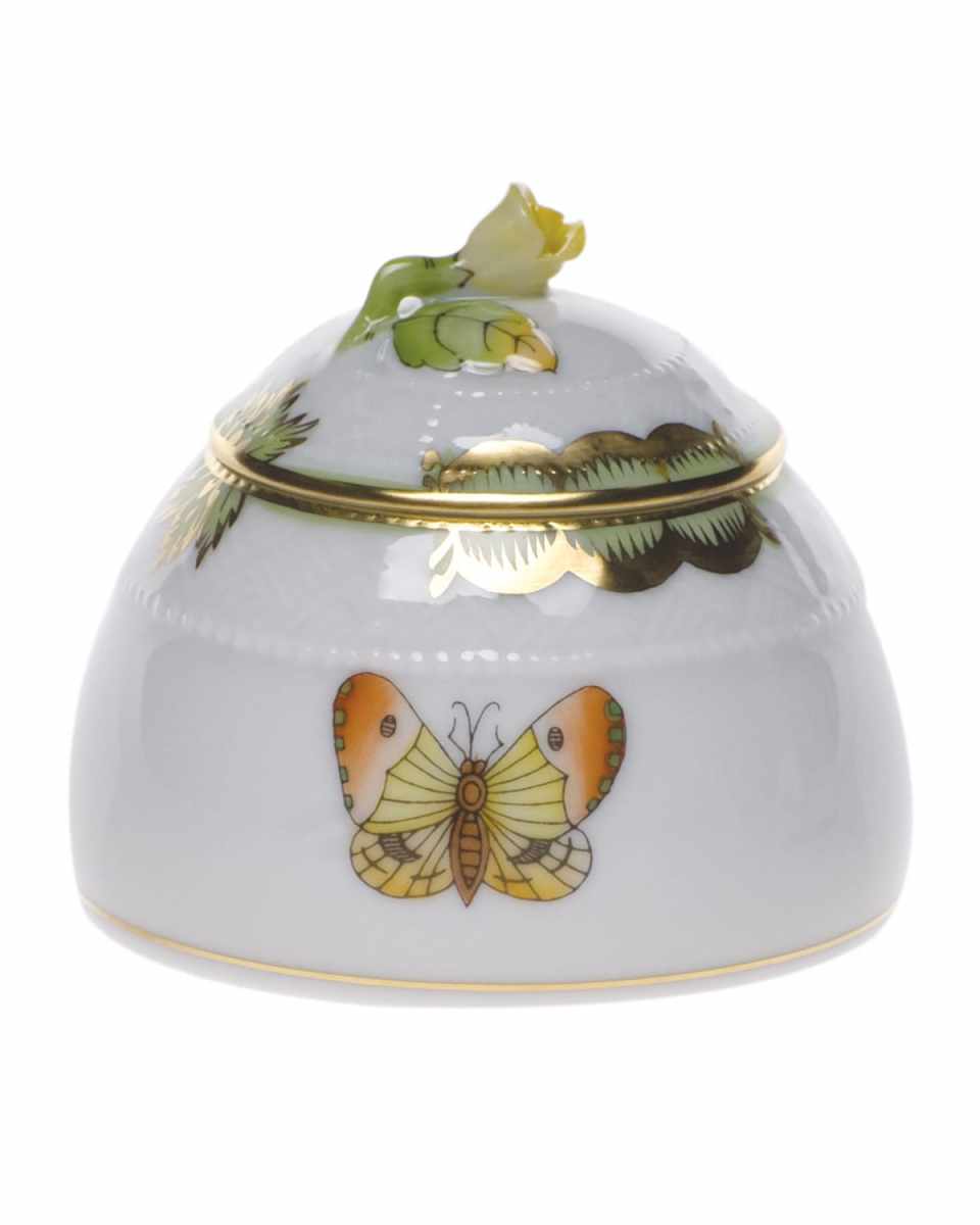 Queen Victoria Honey Pot with Rose Finial