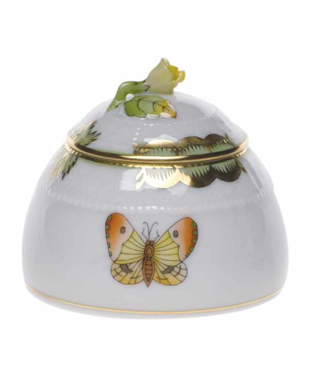 Queen Victoria Honey Pot with Rose Finial