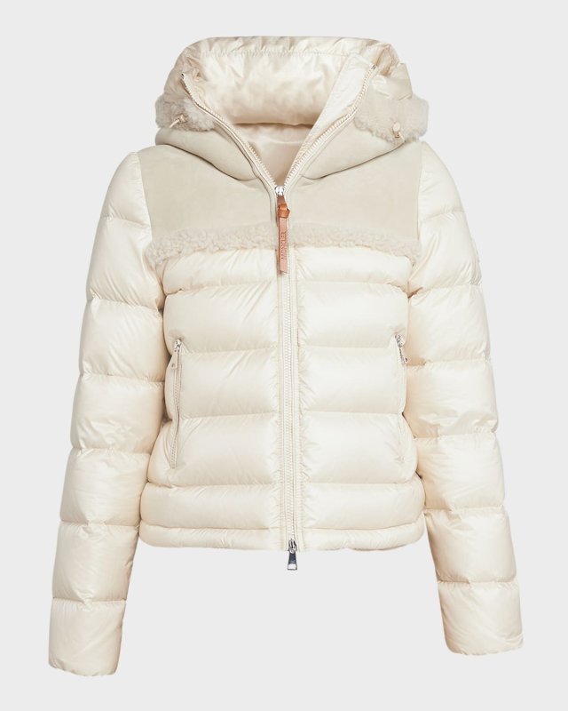 Beauvais Shearling Trim Puffer Jacket