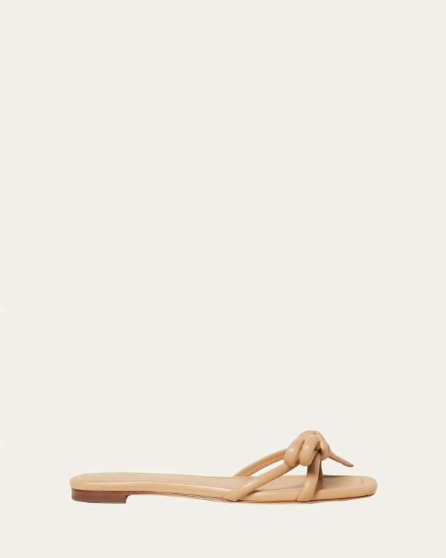 Hadley Leather Bow Sandals