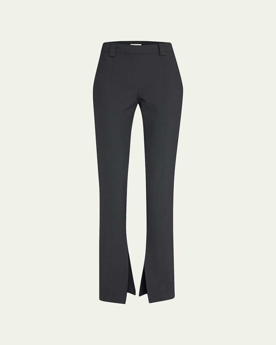 Carson Seamed Split-Hem Trousers
