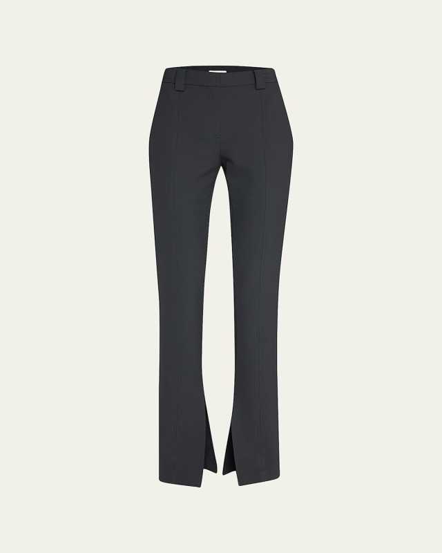 Carson Seamed Split-Hem Trousers