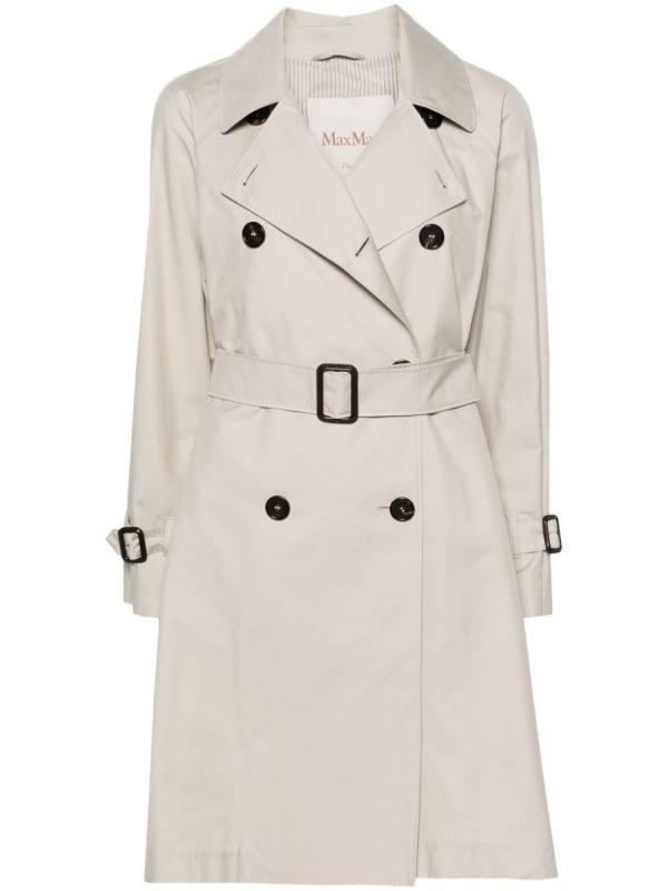 double-breasted trench coat