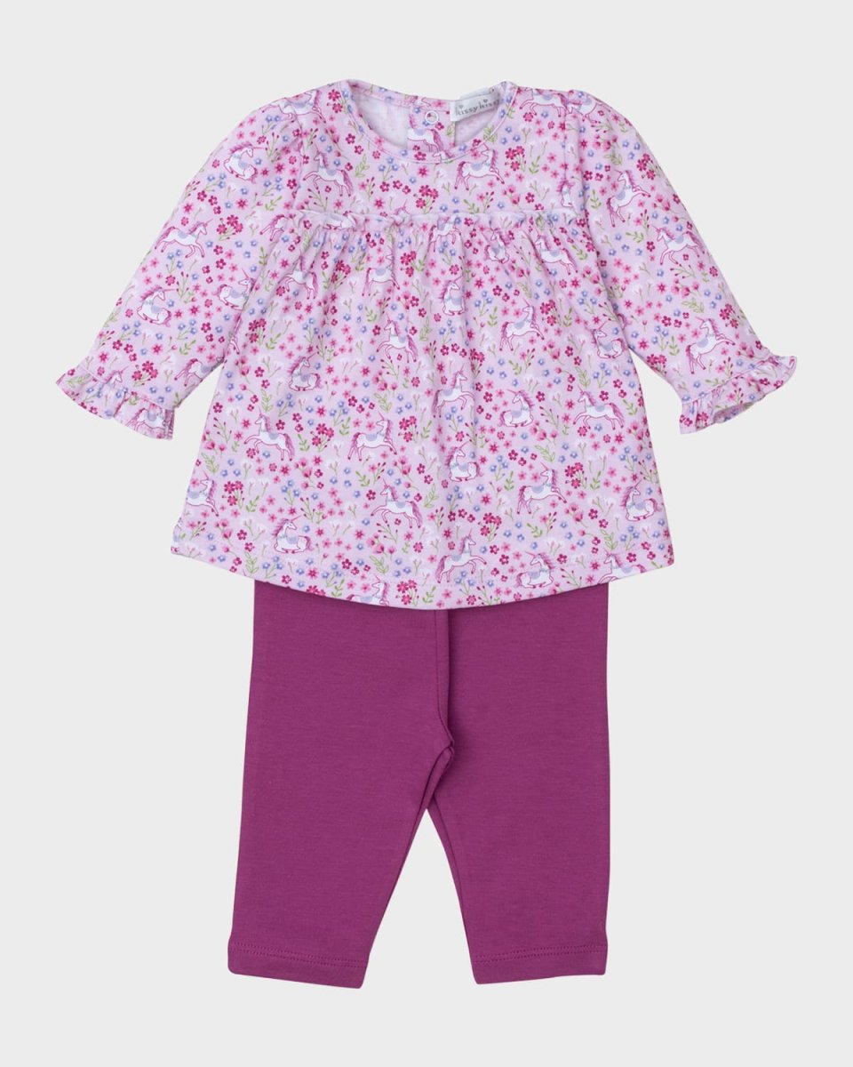 Girl's Unique Unicorns Two-Piece Set, Size 3M-24