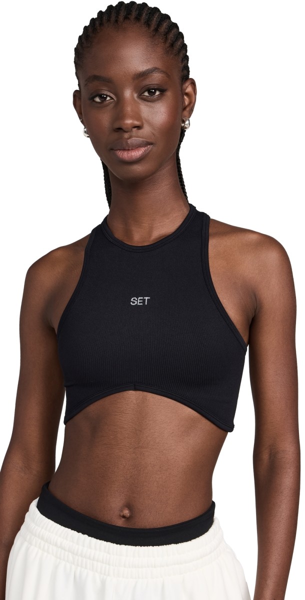 SET Sculptflex High Neck Angle Bra Onyx