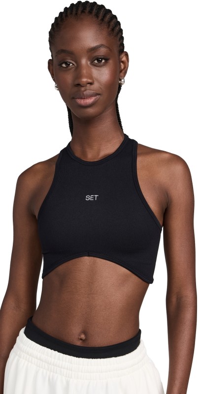 SET Sculptflex High Neck Angle Bra Onyx