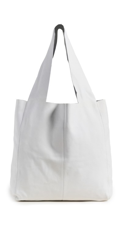 St. Agni Suede Soft Tote Cool White