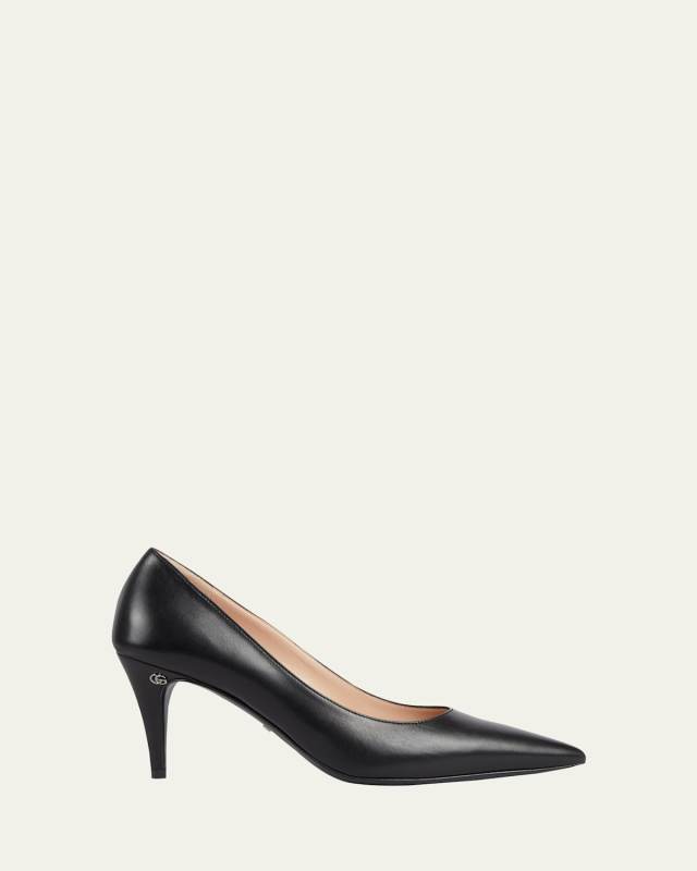 Anita Leather Stiletto Pumps