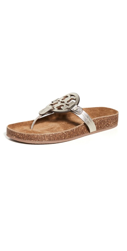 Tory Burch Miller Cloud Sandals Spark Gold/Natural