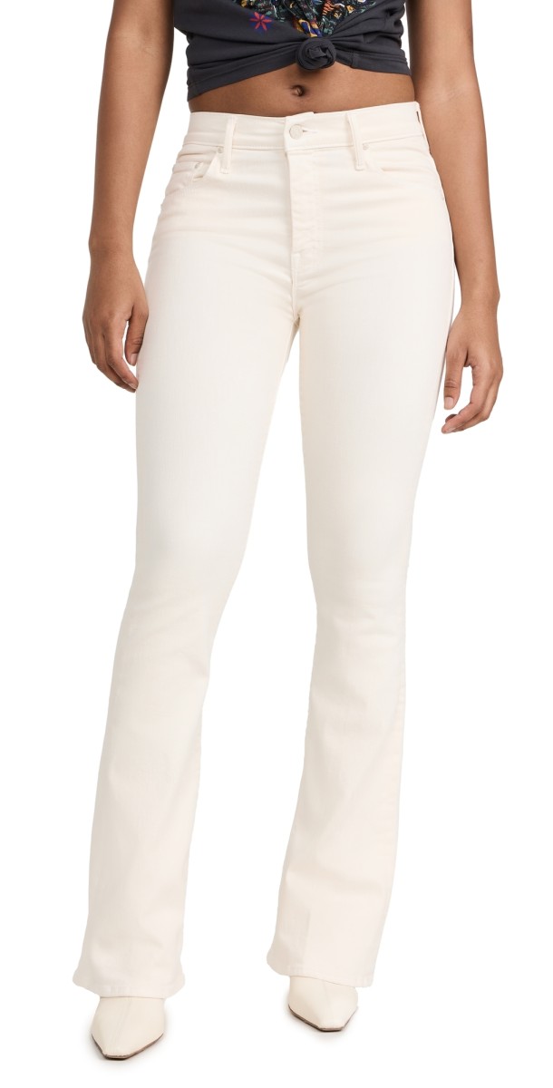 MOTHER The Weekender Jeans Eggnog