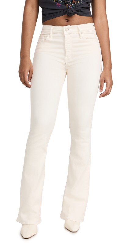 MOTHER The Weekender Jeans Eggnog