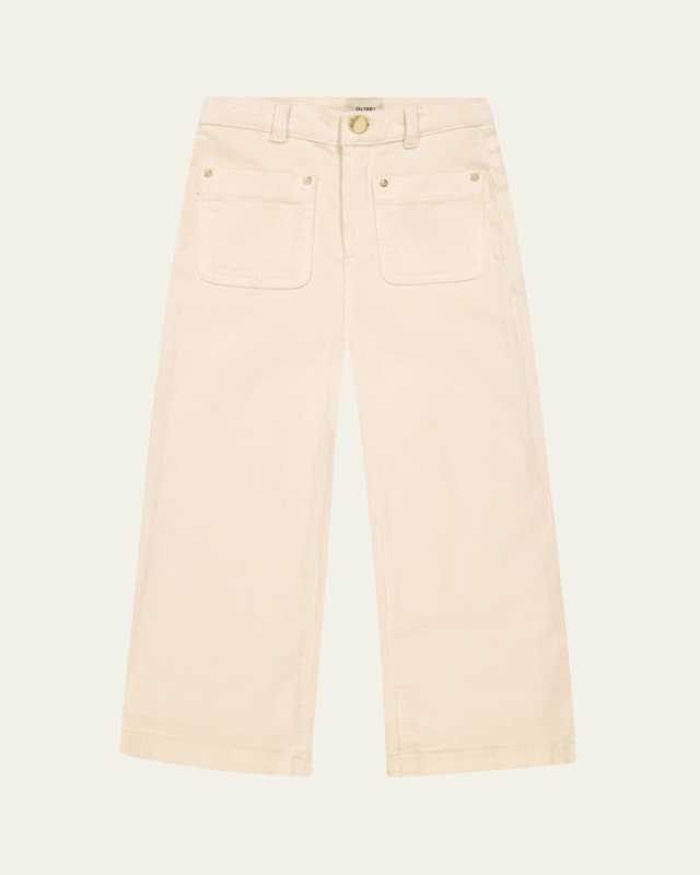 Girl's Lily Wide Leg Corduroy Pants, Size 4-6