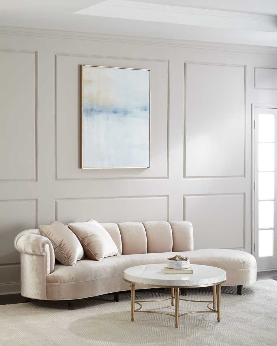Faye Channel Tufted Sofa 120"