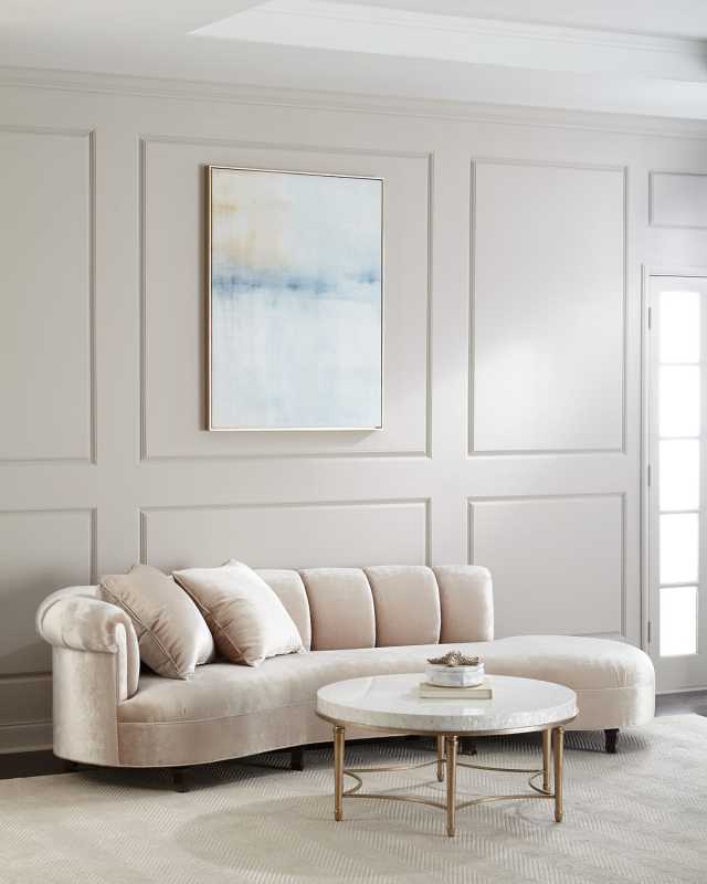 Faye Channel Tufted Sofa 120"
