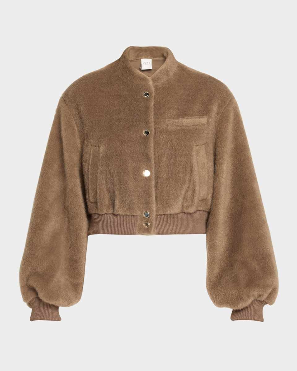 Reina Vegan Mohair Bomber Jacket