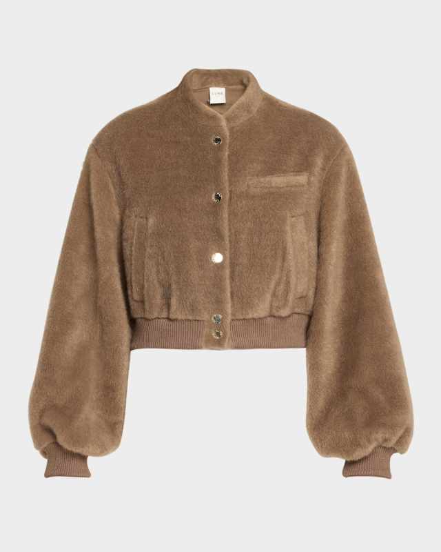 Reina Vegan Mohair Bomber Jacket