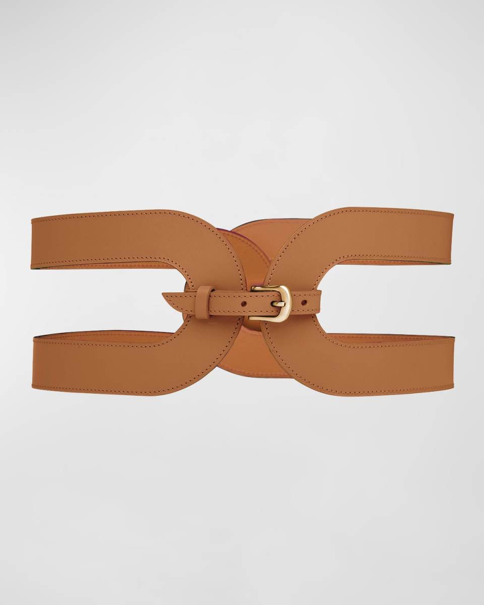 La Delicieuse Leather & Brass Waist Belt