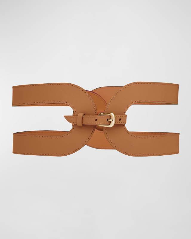 La Delicieuse Leather & Brass Waist Belt