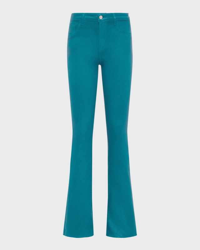 Ruth High-Rise Coated Straight Raw Hem Jeans