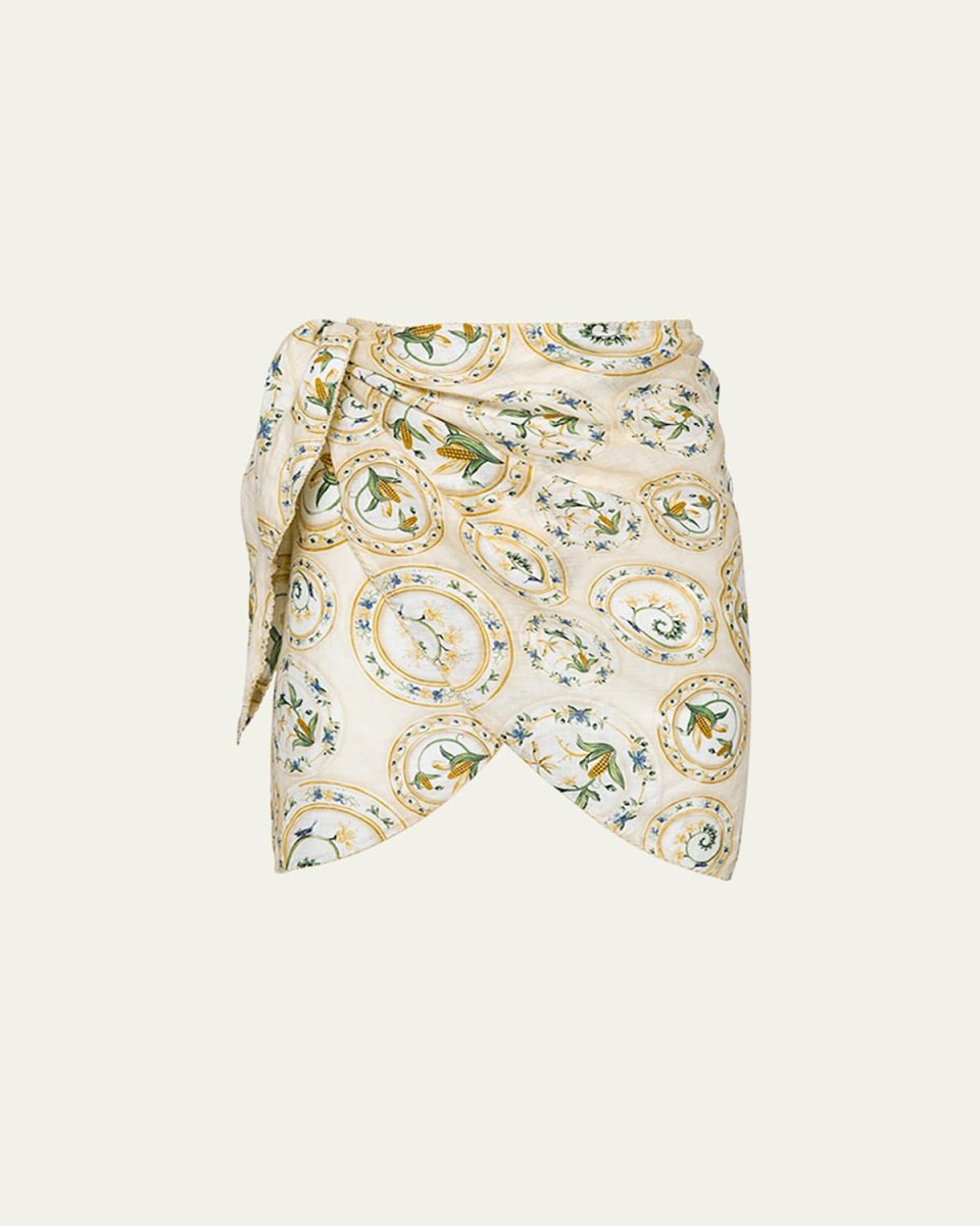 Agustina Menaje Wrap Mini Skirt
