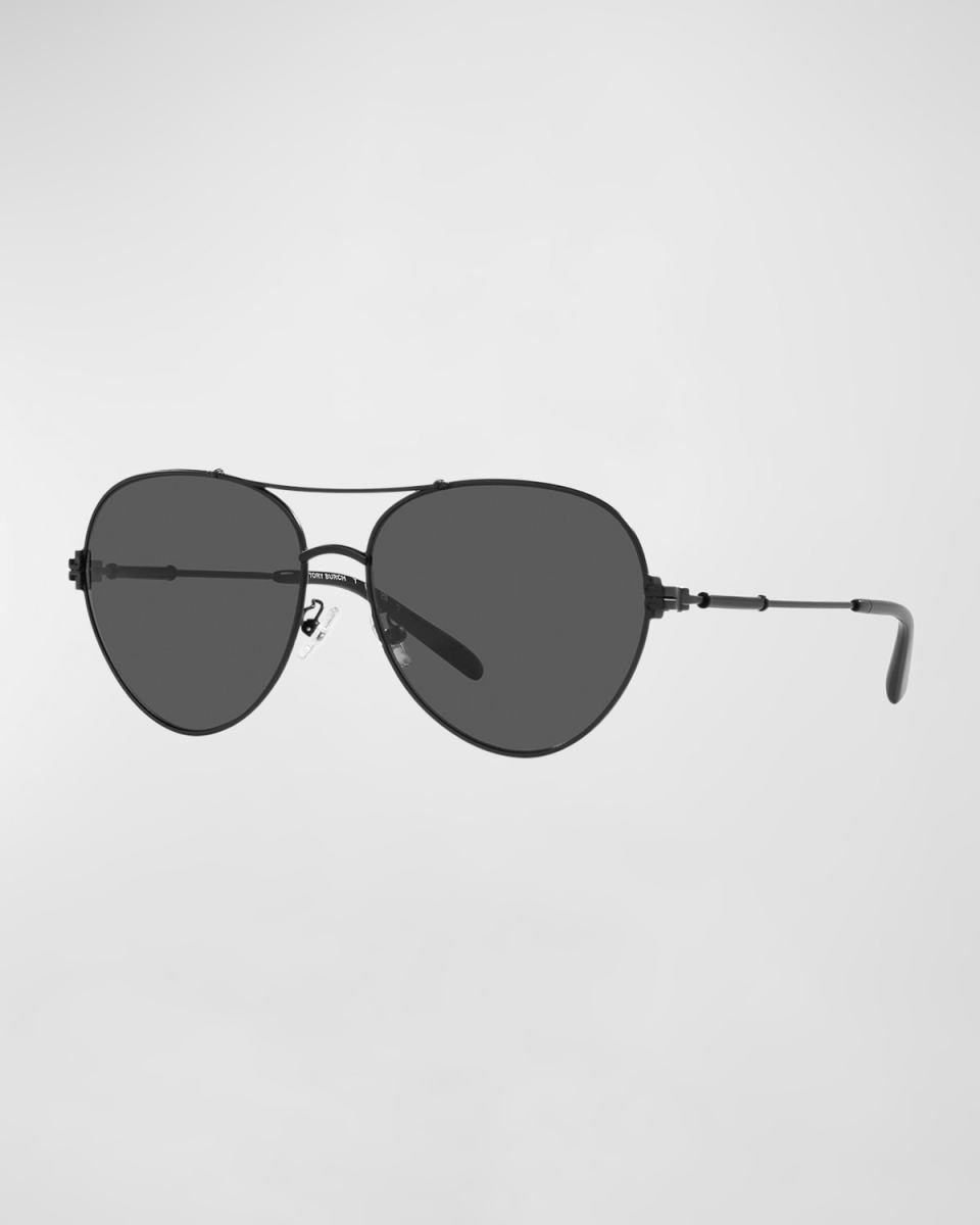 T-Monogram Metal & Plastic Aviator Sunglasses