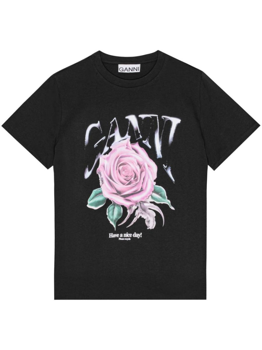 logo-print graphic t-shirt