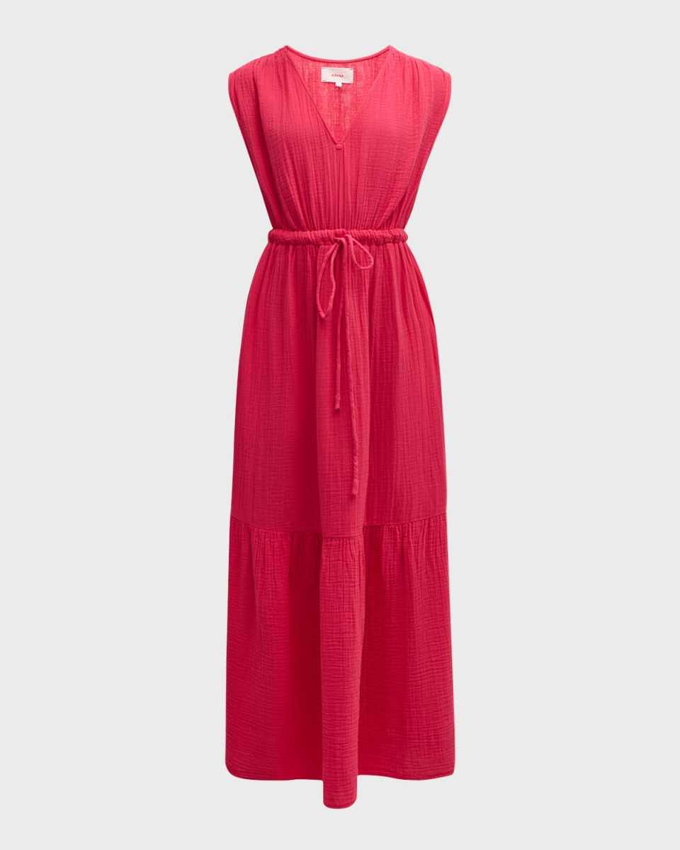 Rosalie Sleeveless Cotton Gauze Maxi Dress