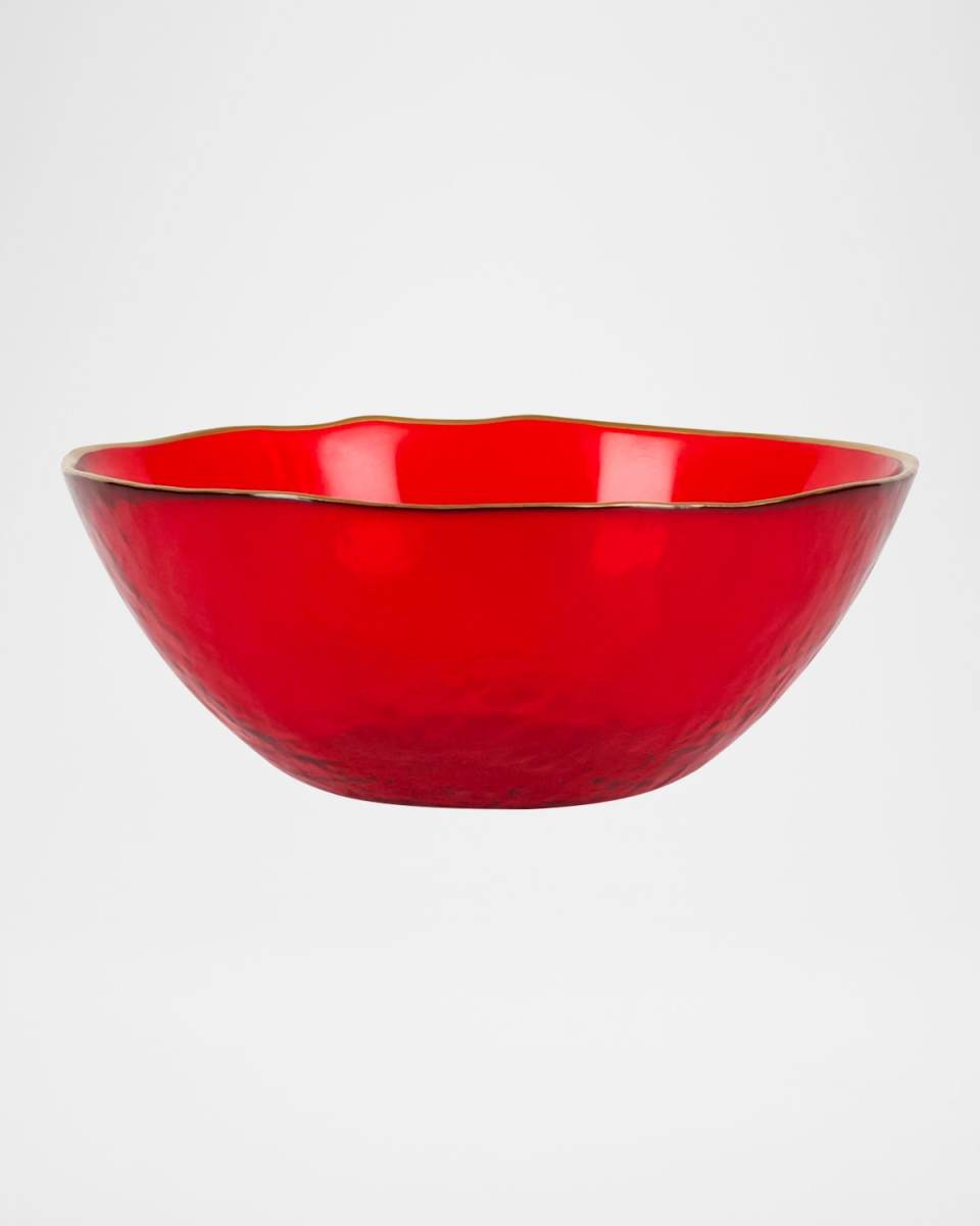 Holiday Glass Berry Bowl