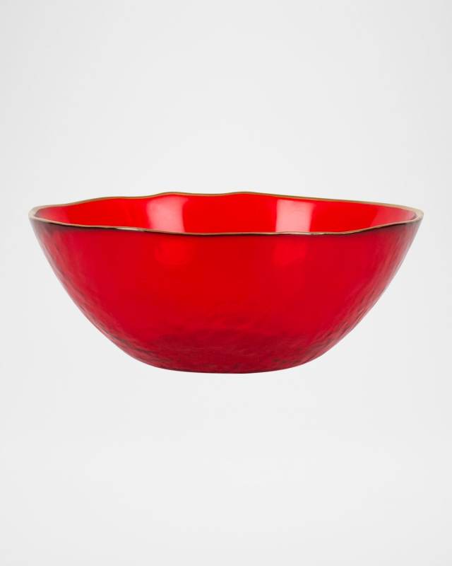 Holiday Glass Berry Bowl