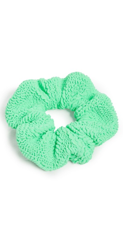 Hunza G T Crinkle Lime Scrunchie Lim