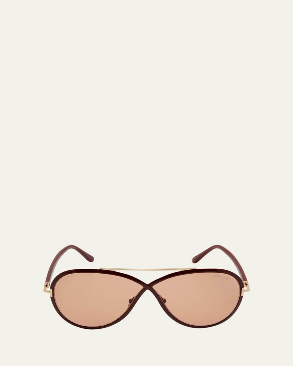 Rickie Twist Acetate Aviator Sunglasses