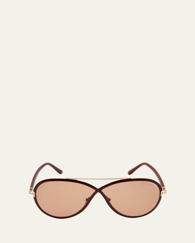 Rickie Twist Acetate Aviator Sunglasses