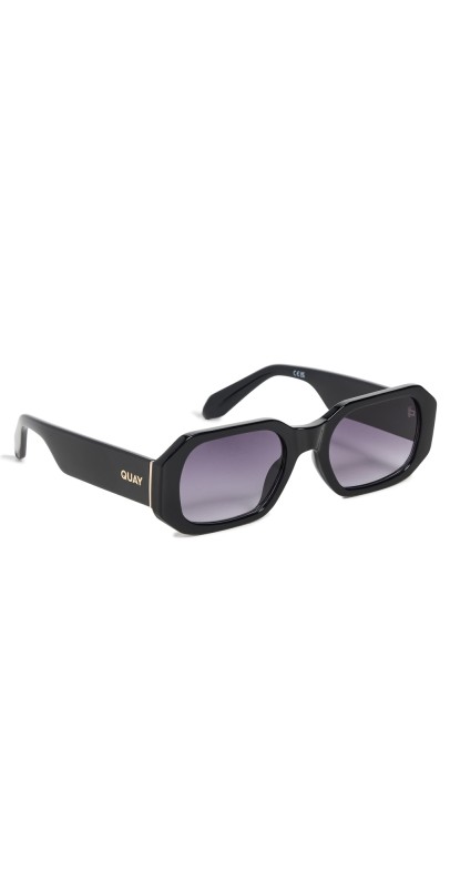 Quay Hyped Up Sunglasses Black/Smok