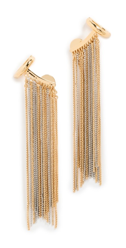 DEMARSON Ophelia Earrings 12K Shiny Gold/Ir