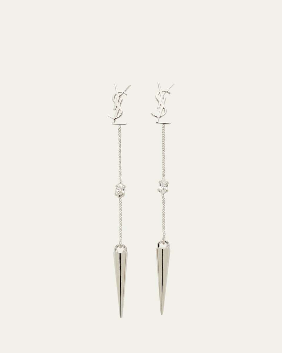 Logo Dagger Long Earrings