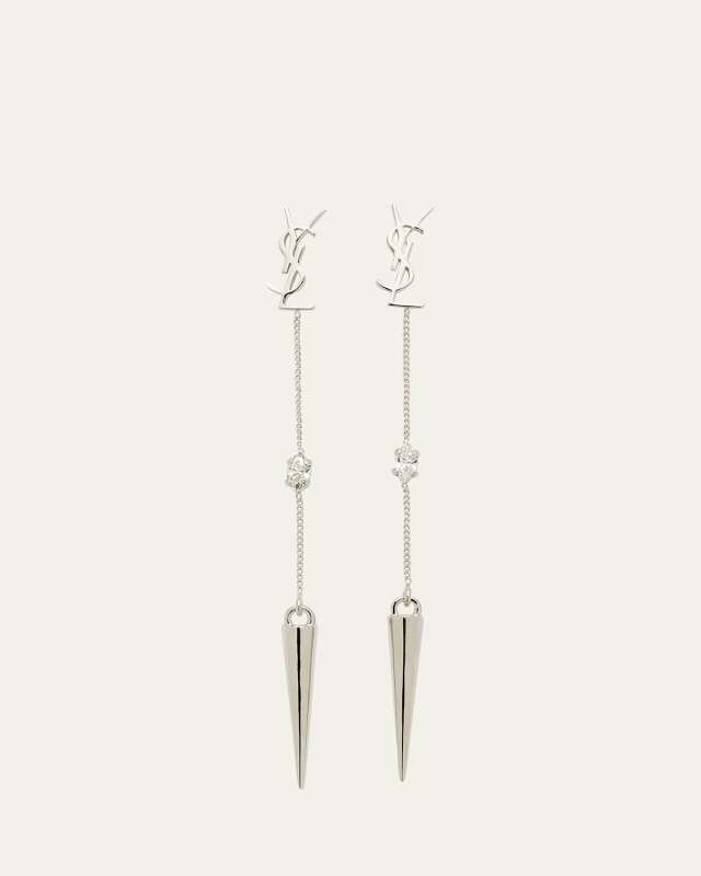 Logo Dagger Long Earrings