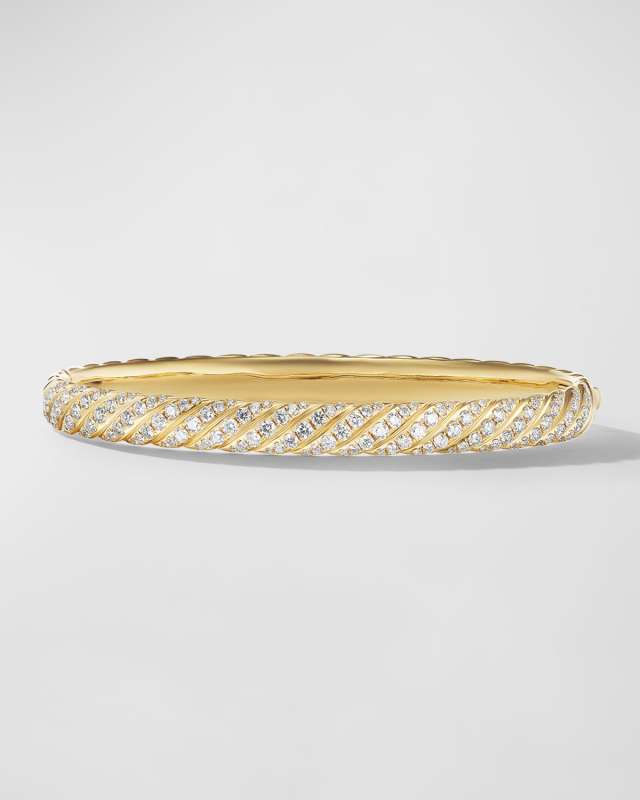 Sculpted Cable Bracelet in 18K Gold, 6