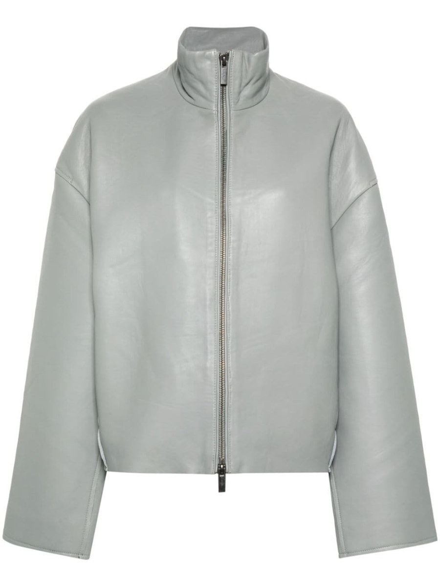 bonded leather jacket