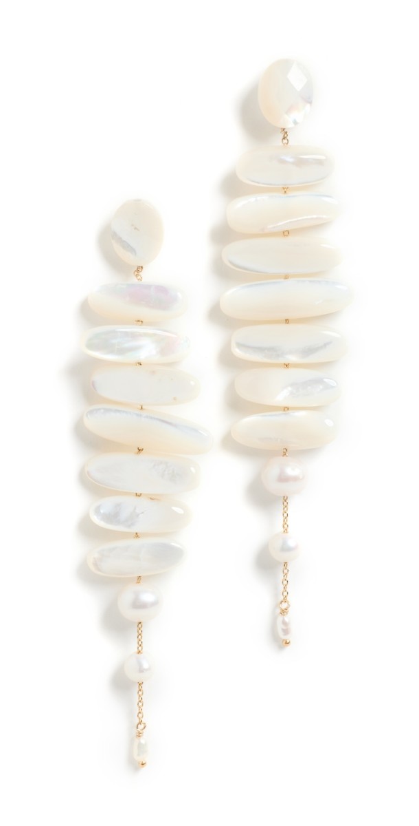 Chan Luu Mother of Pearl Earrings White