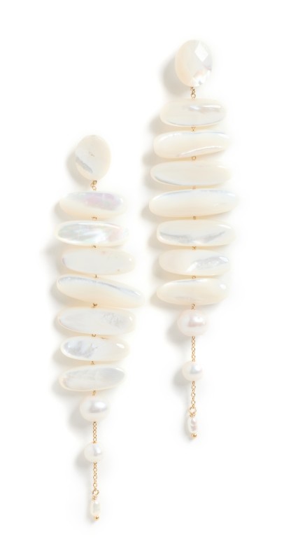 Chan Luu Mother of Pearl Earrings White