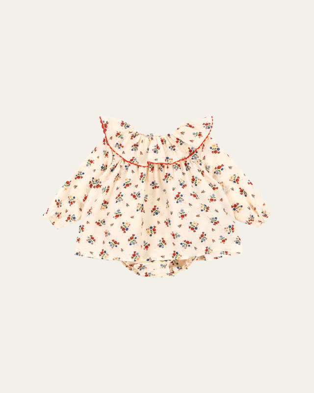 Girl's Bella Cherry-Print Dress, Size 6M-