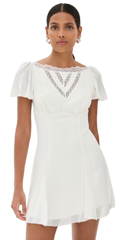 Reformation Malena Dress White