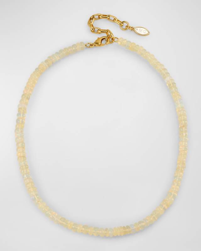 Alia Beaded Necklace, Opal