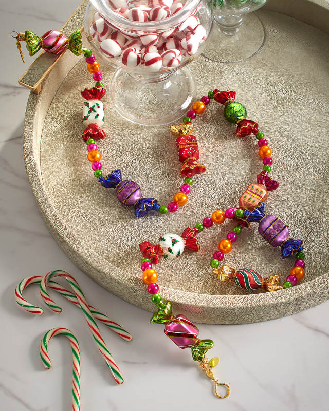 54" Glass Candy Garland