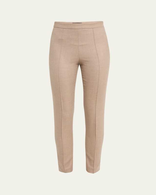 Mick Slim Leg Flannel Cashmere Trousers