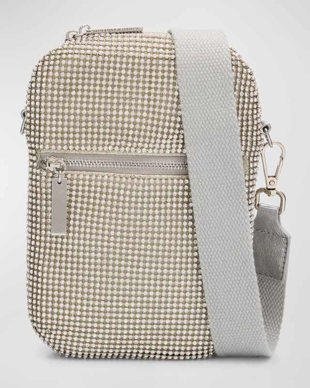 Zip Crystal Crossbody Bag