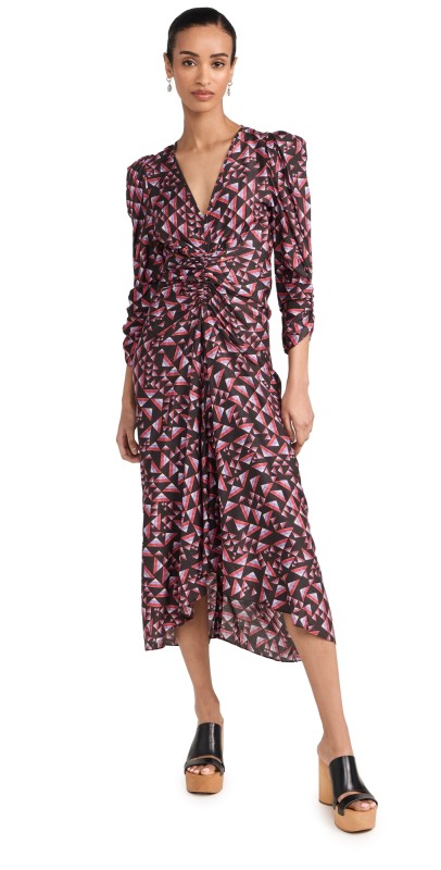 Isabel Marant Albini Dress Black/Multicolor