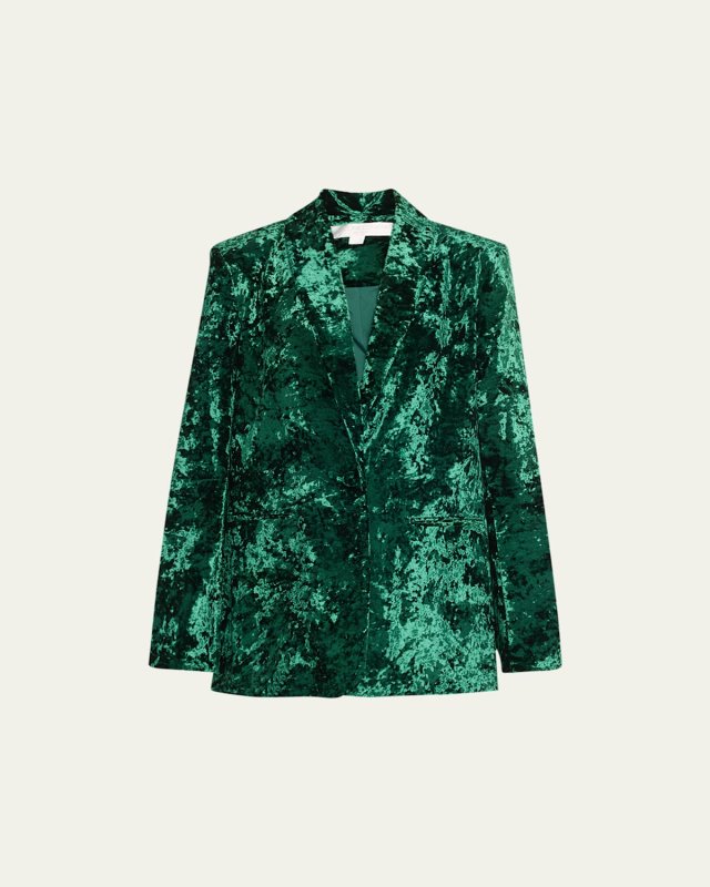 Drea Crushed Velvet Oversized Blazer