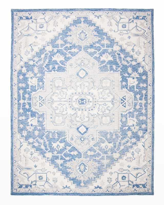Percy Blue Hand-Woven Rug, 9' x 12'